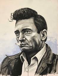 Johnny Cash Portrait For Sale By Chris Cook Georgia Artist Johnny Cash Johnny