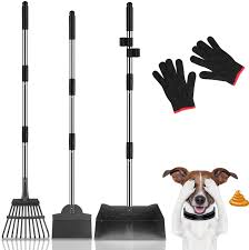Stainless steel shovels are highly polished and have smooth, continuously welded seams, so bacteria has nowhere to hide. Amazon Com Moico Pooper Scooper For Large Dogs Extra Large Adjustable Long Handle Bigger Dog Pooper Scooper With Metal Tray Rake And Spade Heavy Duty Poop Scooper Set For Pet Waste Removal