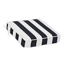 Black and white striped outdoor pillows. Black And White Stripe Outdoor Chair Cushion Kirklands