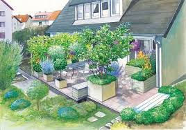 Neugestaltung Einer Geraumigen Terrasse Gartengestaltung Bilder Garten Planen Garten