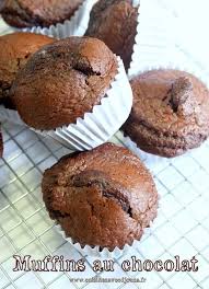 Muffins Au Chocolat Et Au Lait Fermente Bien Gonfles Recette Muffin Chocolat Recette Muffin Chocolat Chocolat