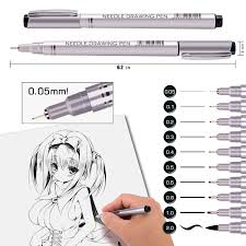 Drawing pens, brush tip pens, and graphic pens that i use for my pen and ink drawings. Artist Illustration Multiliner Technical Drawing 10 Size Black Micro Pen Fineliner Ink Pen Sketching Brush Lettering Scrapbooking Precision Micro Line Pens Waterproof Archival Ink Calligraphy Pens Refills Technical Pens Urbytus Com