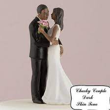 Here Comes The Bride All Dressed In White I Just Love Bride Cake Topper Wedding Romantic African American Couples