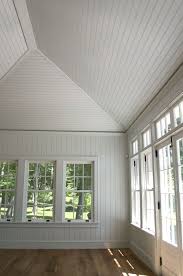 Installing beadboard, also referred to as wainscoting, is a great way to add a little decorative flare to a room, but it also helps protect walls in high traffic areas, such as hallways or pantries. Pin By Karen Grenier On Ideas To Redecorate House Sunroom Decorating Home Beadboard