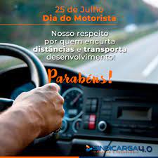 Vaga para motorista a matchedje manutenção pretende recrutar para o seu quadro de pessoal um (1) motorista. 25 De Julho Dia Do Motorista Sindicarga