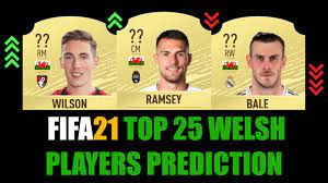 Who had the most goal contributions in 2020/21? Fifa 21 Top 25 Welsh Players Rating Prediction W Bale Ramsey Wilson James Davies Dummett Youtube