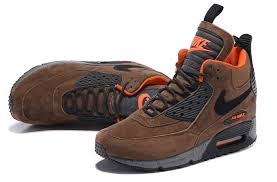 Nike Air Max 90 Sneakerboot Brown Black Orange 684714 020 135 Nike Air Max 90 Nike Air Max Nike