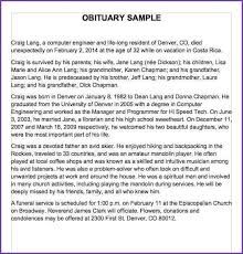An obituary template provides an easy way to create newspaper obituaries or obituary programs. Short Eulogy Examples Eulogy Examples Obituaries Template Obituaries Ideas