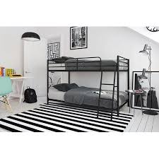 Mainstays Small Space Twin Over Twin Bunk Bed Black Metal Walmart Com Twin Bunk Beds Bunk Beds Small Spaces