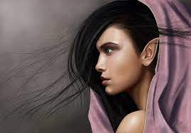 Looking for a good deal on elf hair? Fantasy Elf Black Hair Face Girl Hood Pointed Ears Woman Hd Wallpaper Wallpaperbetter