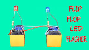 (my 12v supply is also supplying 1.3 amps, but i have several assorted voltage power supplies. Flip Flop Led Flasher Circuit Using Two Relay Only Youtube