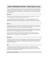 Daily Progress Notes Soap Note Format The Mental