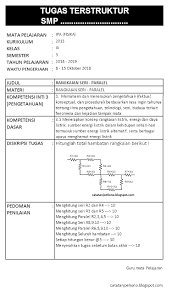 Mts al ikhlas mayung kelas :9 semester : Catatan Joeliono Contoh Tugas Terstruktur Dan Kegiatan Mandiri Mata Pelajaran Ipa Fisika