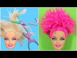 Diy Barbie Hairstyles Curly Updo Bun Hair Transformation For Barbie And Doll Clothes Hacks Ideas You Barbie Hairstyle Hair Transformation Curly Hair Styles