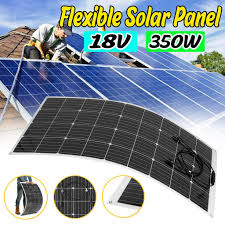The main selling point of portable solar panel chargers is that they offer power lifted out of thin air. 350w 18v Flexible Solar Panel Tile Mono Monocrystalline Caravan Camping Charge Buy At A Low Prices On Joom E Commerce Platform