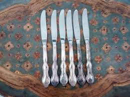Wm Rogers Son Knives Set Of 6 Silver Plate By Weelambievintage