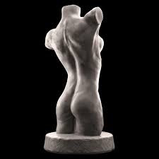 Woman's beautiful in this sculpture is crafted from resin, the torso exudes surreal luminosity. Female Torso Sculpture By Mastclick 3docean