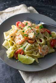 Pappardelle Pasta With Creamy Truffle Oil And Shrimp Recipe Recipe Recipes Pappardelle Pasta Shrimp Recipes