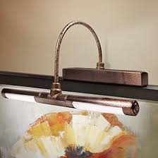 Rustic Lodge Battery Operated Picture Lights Lamps Plus