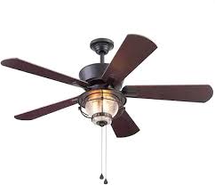 Amazon Com Harbor Breeze Merrimack Ii 52 In Matte Bronze Led Indoor Outdoor Ceiling Fan With Light Kit 5 Blade Kitchen Dining