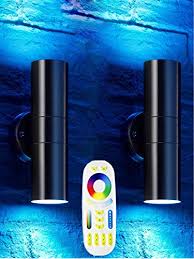 4.5 out of 5 stars. Up And Down Outdoor Lights Bling Mi Light Remote Control Warm White 1000lm Color Changing Rgbw Outdoor Wall Light Ip65 Blinkee Com