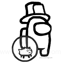 Benefits of coloring characters among us. Among Us Coloring Pages Gentleman With Pet Xcolorings Com