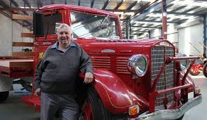 Image result for Brockway Light Blue 1950 Truck