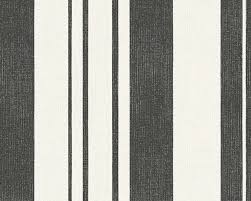 Papier peint rayé pour tous les goûts. Esprit Home Papier Peint Rayures Creme Metallique Noir 327521