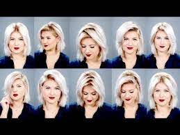 Change Up Your Hairstyle With These 10 Fabulous Ways To Part Your Hair Watch Diy Joy Short Hair Tutorial Parting Hair Short Hair Styles