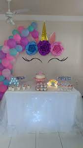 Decoracion de cumpleaños de unicornios. Decoracion Fiesta Unicornio Ideas De Fiesta Unicornio Fiestas De Cumpleanos Unicornio