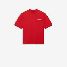 Entdecken sie die aktuelle balenciaga frühling/sommer 2021 kollektion bei mybestbrands. Logo Medium Fit T Shirt In Red White Balenciaga Us