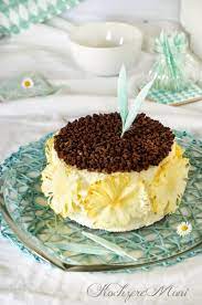 tortchen tortenform 18 cm kleine torten torte backen ananastorte ananas schoko ananasbluten borkenschokola ananas torte ananastortchen torte ohne backen