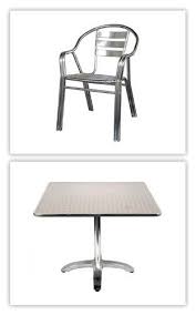 Set Of 20 All Aluminum Patio Chairs 8 Stainless Steel Tables With Bases Want To Know More Click On The Image Aluminum Chairs Patio Chairs Aluminum Patio