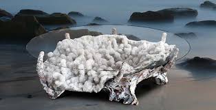 Glass top not included so you can add the shape of glass you prefer. Custom Geode Tables