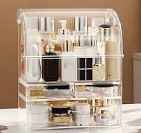 Amazon.com: UShioart Clear Large Acrylic Makeup Organizer ...