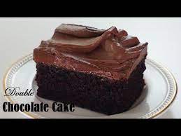 Super Moist Double Chocolate Cake Easy Recipe Youtube Easy Cake Recipes Double Chocolate Cake Chocolate Cake