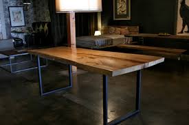 Mdf with wood veneer wood finish: Rustic Wood And Metal Dining Table Ideas On Foter