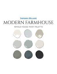 Modern Farmhouse Paint Palette Sherwin