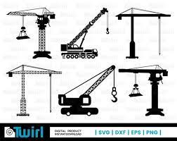 Tower Crane Svg Construction Crane Silhouette Crane Vector Construction Crane Clip Art Svg Tower Clip Art Construction