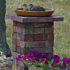 Bird Bath Bowl Only Wing It 11 Approaches To A Diy Birdbath Diy Bird Bath Bird Bath Old Bricks