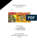 Deskripsi perusahaan • deskripsi umum • visi, misi dan tujuan • jenis usaha • produk yang dihasilkan b. Proposal Nugget Ayam