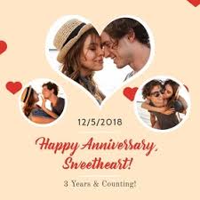 Giant golden anniversary wife greeting card. 470 Wedding Anniversary Cards Customizable Design Templates Postermywall