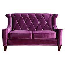 Barrister Velvet Loveseat In Purple Kleines Sofa Lila Mobel Lila Couch