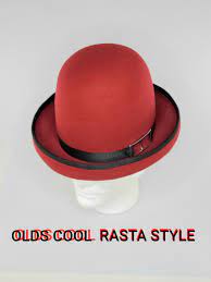 Olds Cool Rasta Style The Black Hatter Rockers Uptown Hat Woolfelt With A Grossgrain Ribbon And Brim Binding Or Rasta Hats For Men Grossgrain Ribbon