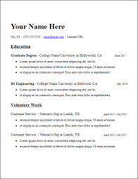 Simple cv/resume template free download. No Work Experience Resume Templates Free To Download