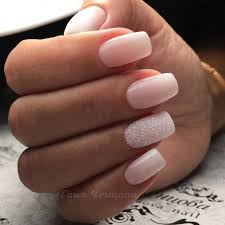 Find great deals on ebay for pink acrylic nail powder. Pale Pink Ombre Nails With Accent Glitter Nail Pink Ombre Nails Nails Simple Acrylic Nails