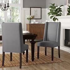 Brewster Upholstered Dining Chair Upholstery Color Dark Gray Dining Chairs Dining Chair Upholstery Upholstered Dining Chairs