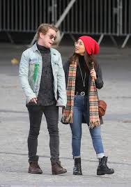 The couple first met back in 2019. Macaulay Culkin And Brenda Song Enjoy Break In Paris Brenda Song Celebrity Street Style Burberry Scarf
