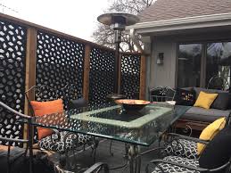 Vinyl lattice panels provide a finished appearance while hiding joists and posts. Outdoor Lattice Designs