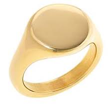 Gold isn't only available in the traditional yellow shade; Gold Rings Hsn